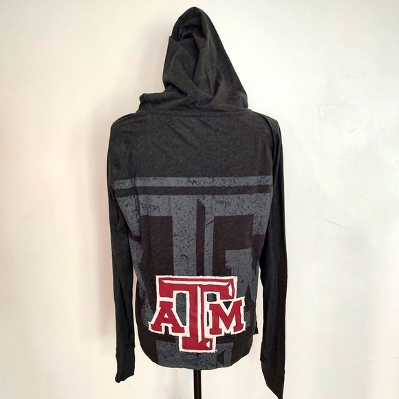 Texas A&M Aggies Hoodie Fabric Patch ATM Women's Gray Maroon M - Picture 1 of 7
